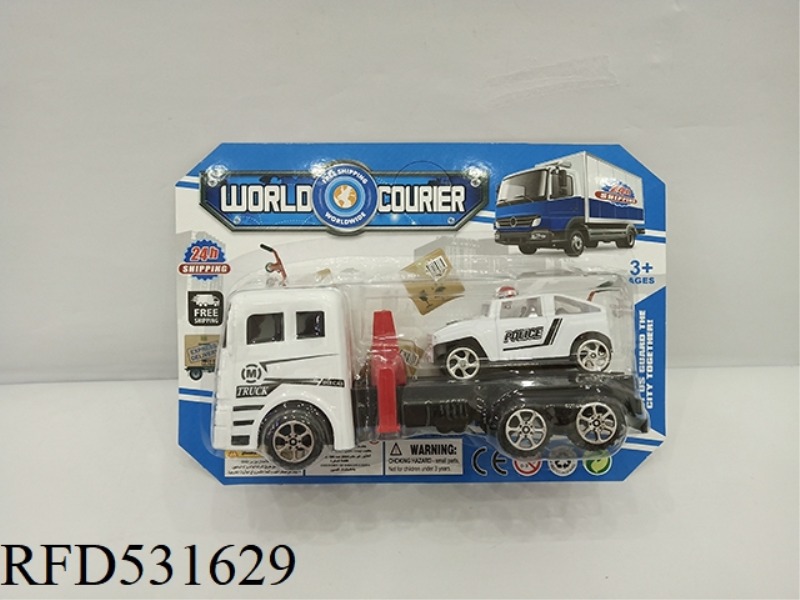 THE INERTIAL CAR TOWED THE POLICE CAR