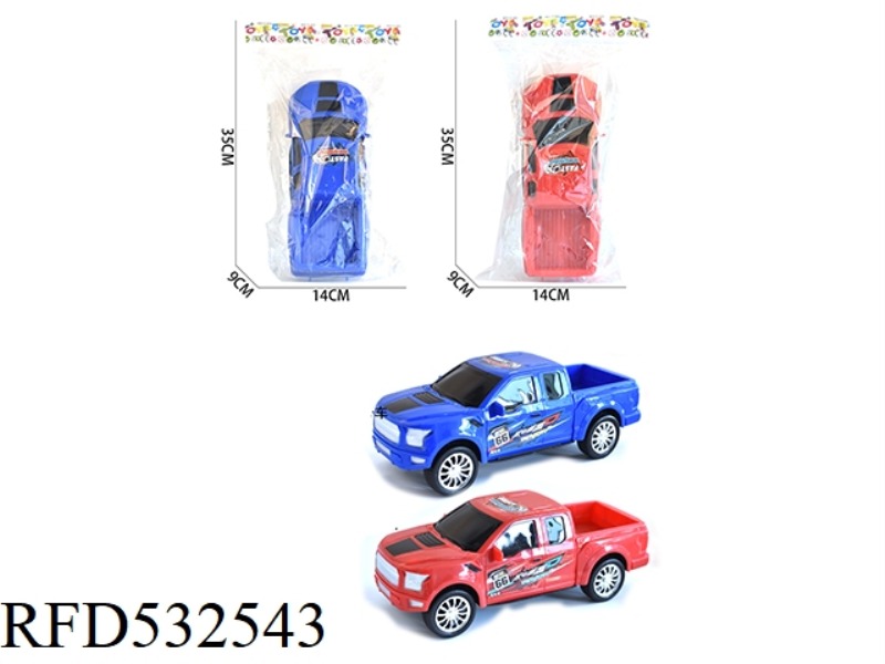 INERTIA PICKUP TRUCK (RED AND BLUE)