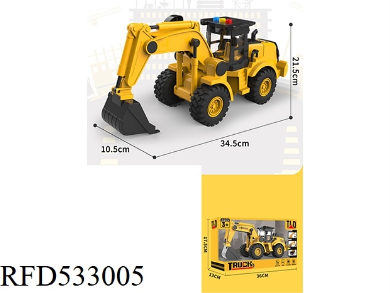 1:16 ELECTRIC INERTIA FOUR-WHEEL EXCAVATOR