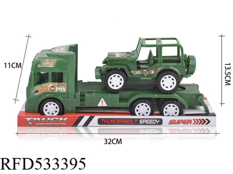 MILITARY INERTIAL TRACTOR + INERTIAL OFF-ROAD JEEP