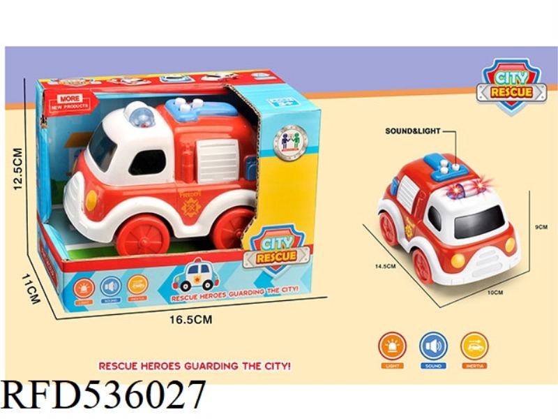 CARTOON INERTIAL FIRE TRUCK(INCLUDE)