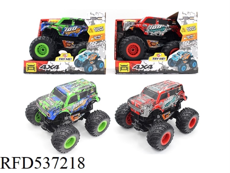 INERTIA BIGFOOT STUNT LIGHT THROUGH MUSIC CAR