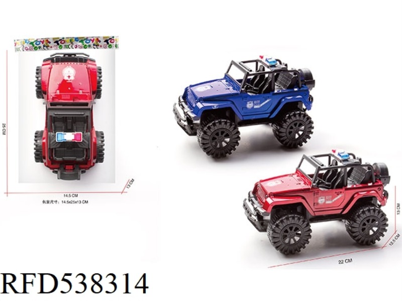 1:18 JEEP INERTIAL POLICE CAR
