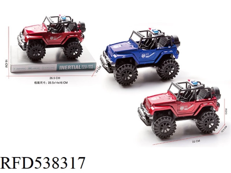 1:18 JEEP INERTIAL POLICE CAR