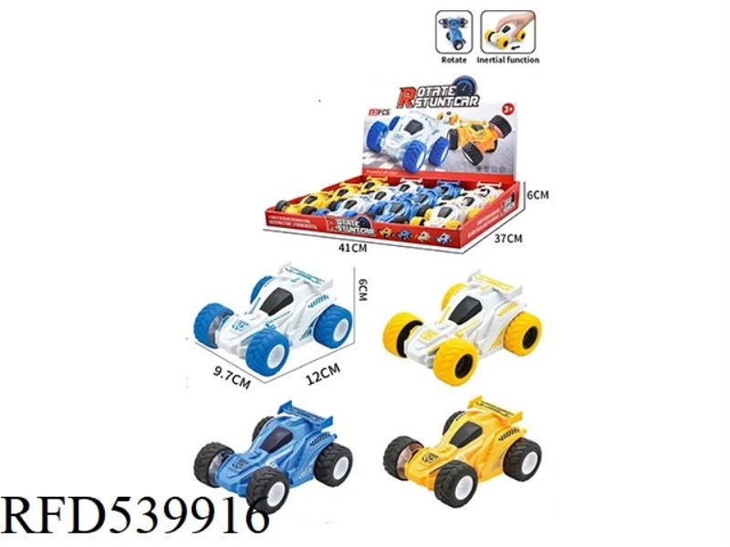INERTIA STUNT TWIST CAR 12PCS