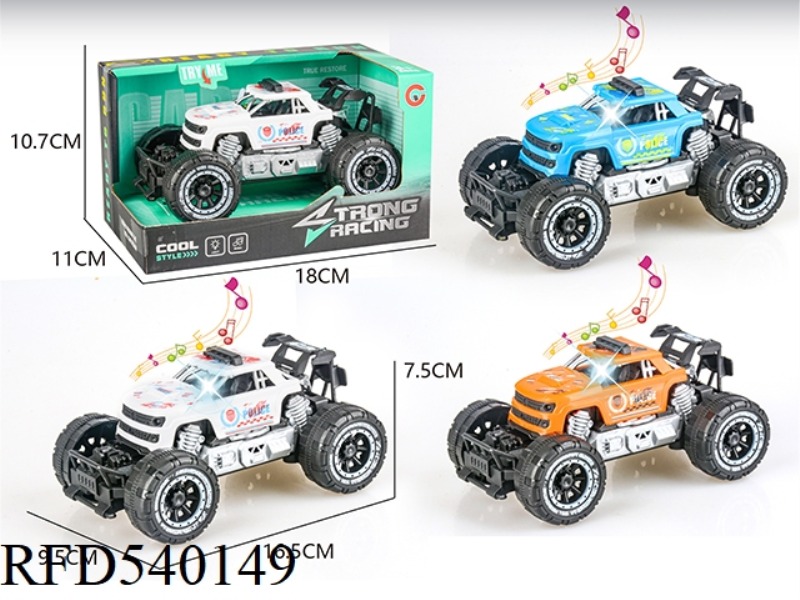 TRUMPET LIGHT MUSIC INERTIAL SKELETON OFF-ROAD PICKUP POLICE CAR