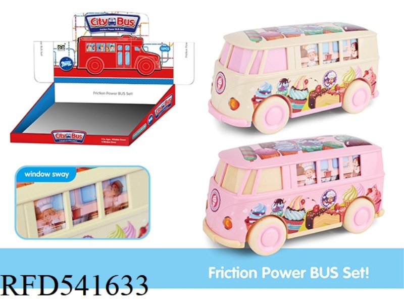 ABS ICE CREAM CAKE INERTIA CAR 12PCS