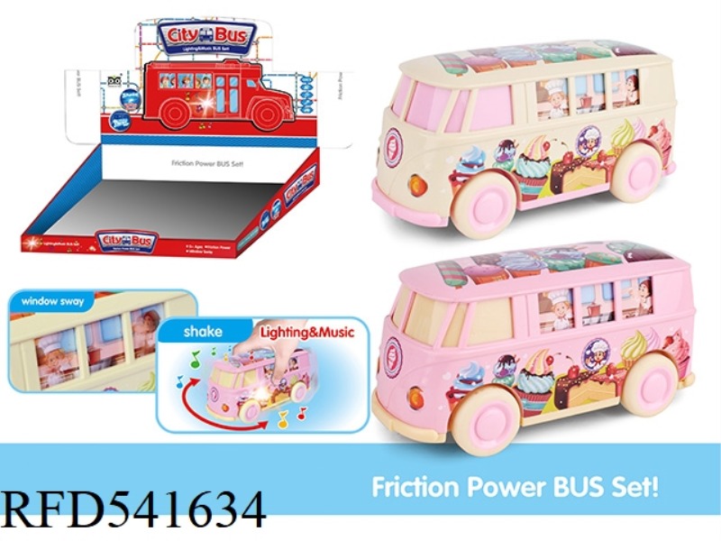 ABS ICE CREAM CAKE INERTIA CAR 12PCS