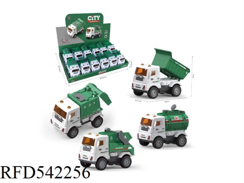 INERTIAL SANITATION VEHICLE 12PCS