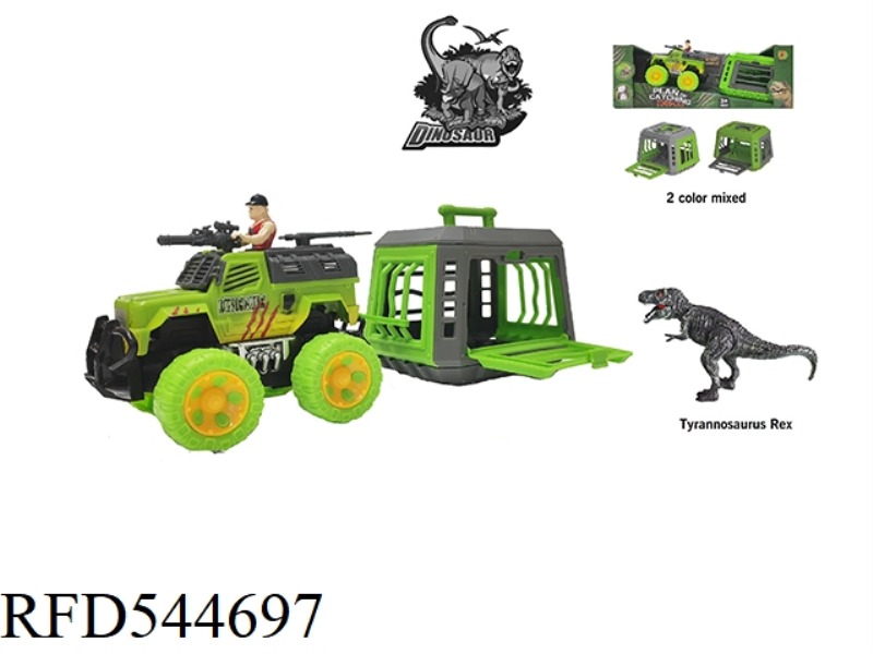 PROJECT DRAGON'S INERTIA CAR WITH TYRANNOSAURUS REX CAN GLIDE