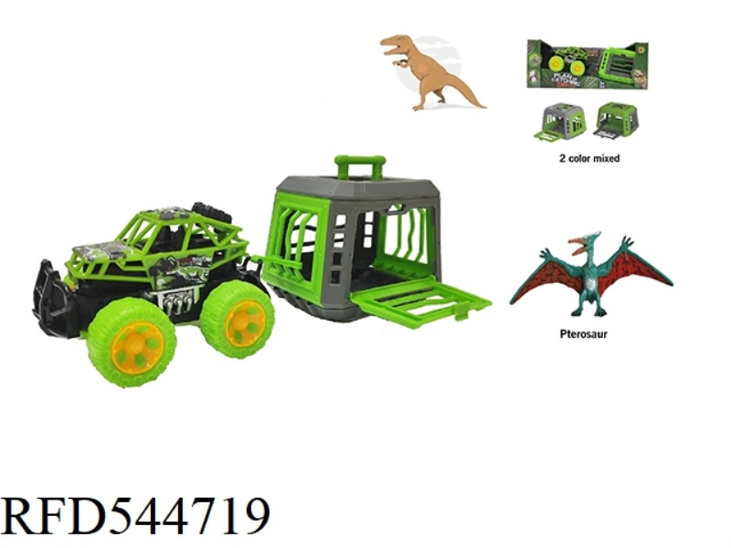 THE DRAGON CAPTURE PROGRAM'S SMALL CLIMBING INERTIA CAR WITH THE ELEGANT PTEROSAUR, CAN SLIDE