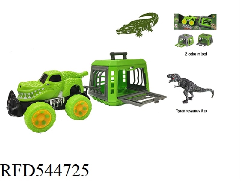 PROJECT DRAGON'S ALLIGATOR INERTIAL CAR WITH TYRANNOSAURUS REX CAN GLIDE