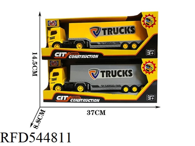 3D LIGHTING INERTIA MUSIC CONTAINER TRUCK (TWO-COLOR MIXED)