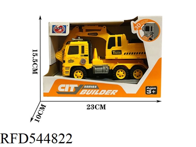 3D LIGHTING INERTIAL MUSIC ENGINEERING CAR - EXCAVATION CAR