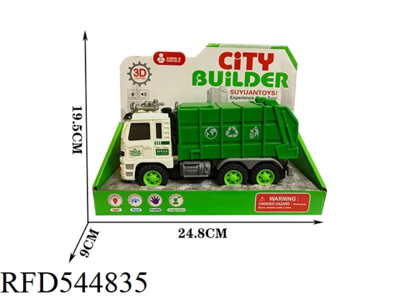 3D LIGHTING INERTIAL MUSIC ENGINEERING CAR - SANITATION CAR