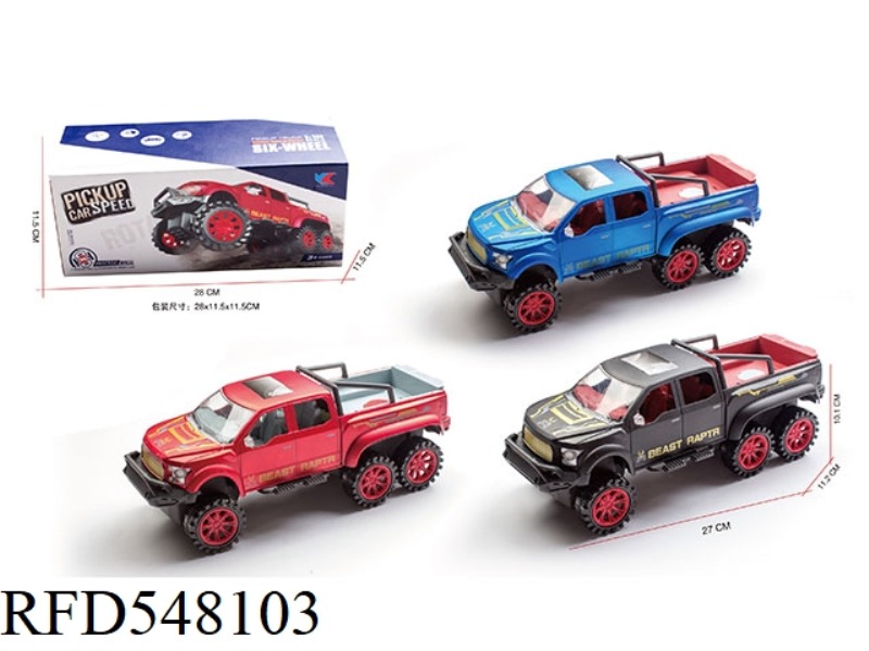 1:16 SIX WHEEL FORD PICKUP INERTIAL RACE CAR