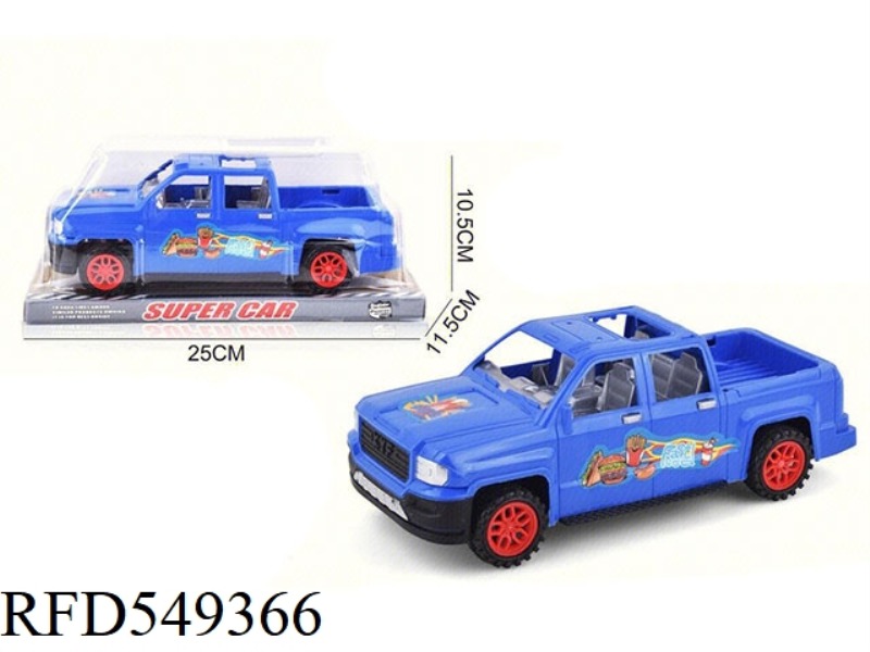 PICKUP TRUCK INERTIA CAR 3 COLOR MIXED