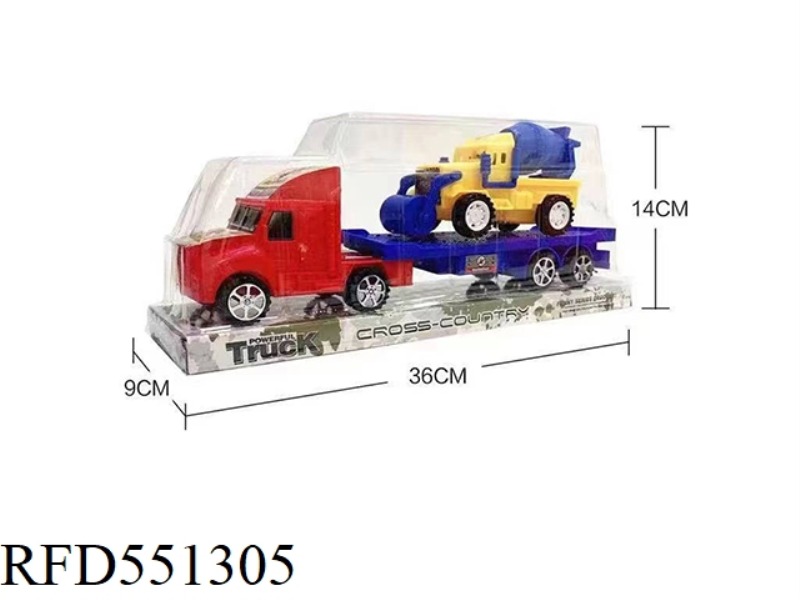 CEMENT TRUCK WITH INERTIA TRACTOR