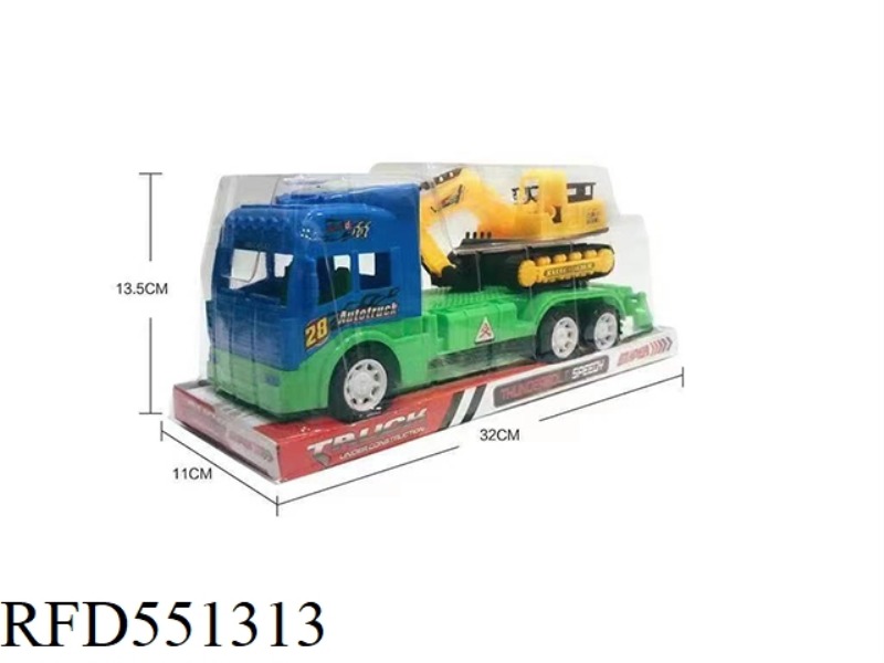 INERTIAL FLATBED VEHICLE EXCAVATOR