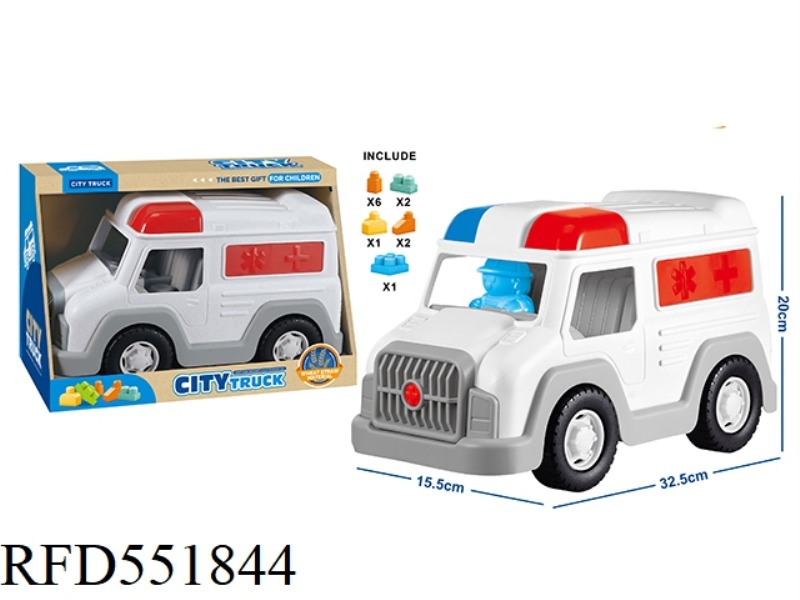 STRAW STOCK 12PCS LARGE AMBULANCE
