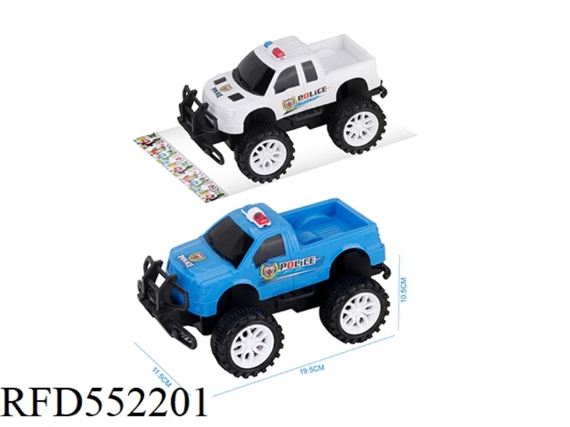 INERTIAL OFF-ROAD PICKUP POLICE CAR