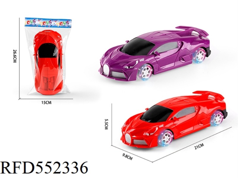 1:20 INERTIAL BUGATTI SIMULATION CAR+FOUR-WHEEL LANTERN