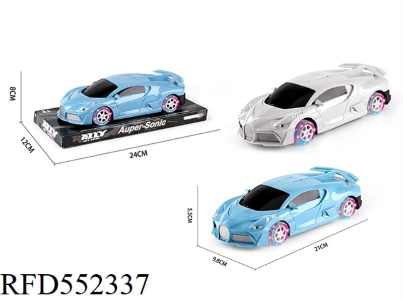 1:20 INERTIAL BUGATTI SIMULATION CAR+FOUR-WHEEL LANTERN