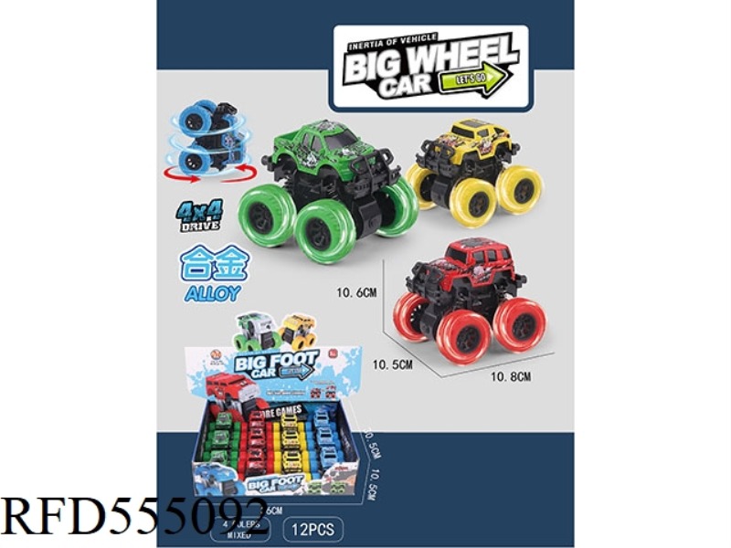 FOUR-WHEEL DRIVE ALLOY OFF-ROAD INERTIAL VEHICLE (12 PIECES)
