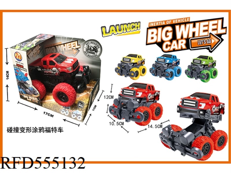 INERTIAL COLLISION DEFORMATION GRAFFITI FORD (SINGLE PACK)