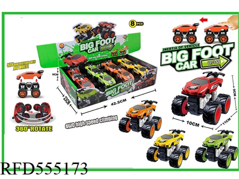 FOUR-DRIVE DUAL INERTIA OFF-ROAD LAMBORGHINI GRAFFITI MONSTER CAR (8 ONLY)
