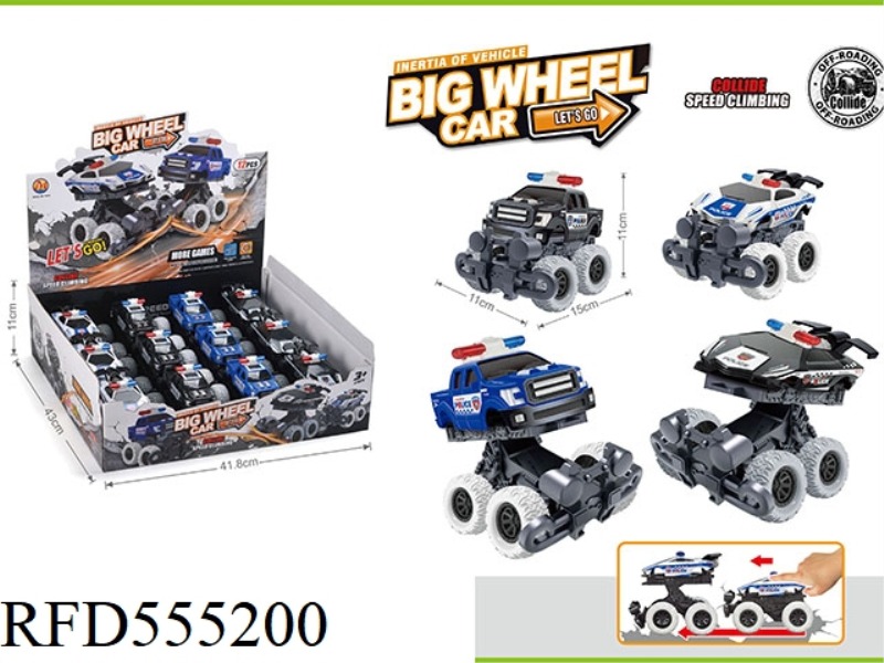 LAMBEAUFORT CRASH INERTIAL POLICE CAR (12 ONLY)