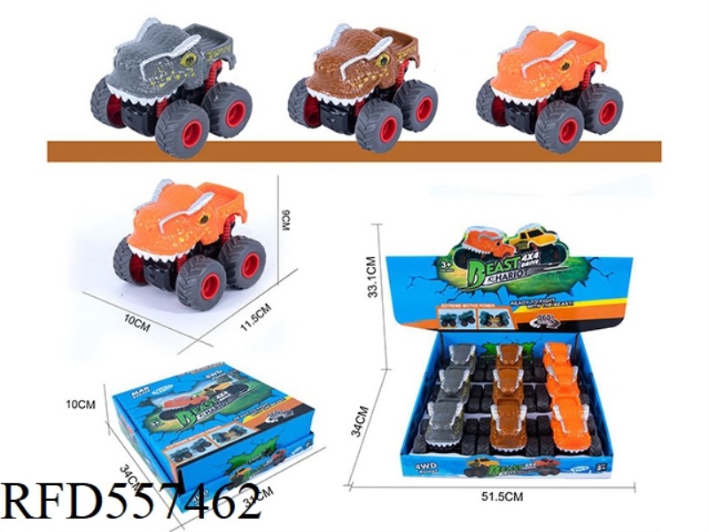 DOUBLE INERTIA DINOSAUR HEAD 9PCS
