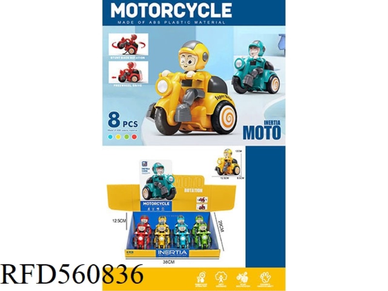 (GCC) INERTIAL STUNT ROTATING CARTOON TRICYCLE