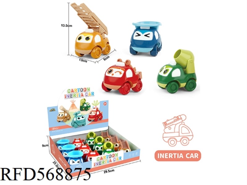 INERTIAL CARTOON ENGINEERING TRUCK (12 PIECES)