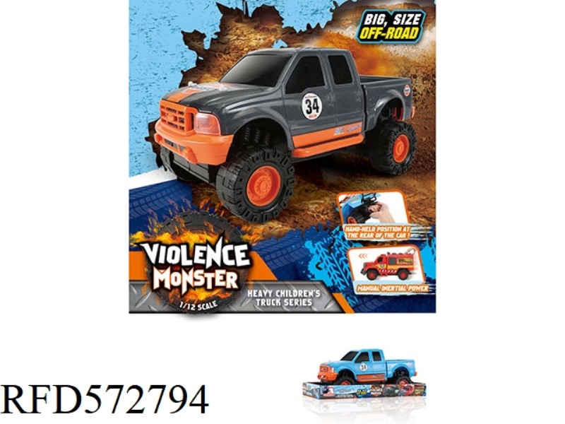 1:12 HOT WHEELS PICKUP INERTIAL CAR