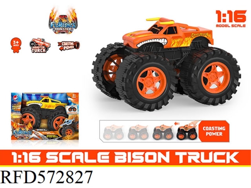 1:16 HOT WHEELS WILD BULL INERTIAL CAR