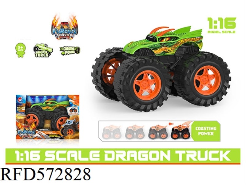 1:16 HOT WHEELS DRAGON INERTIAL CAR