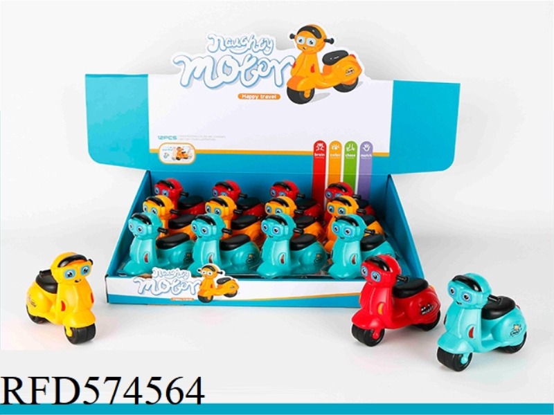 CARTOON INERTIA FEMALE MOTORCYCLE