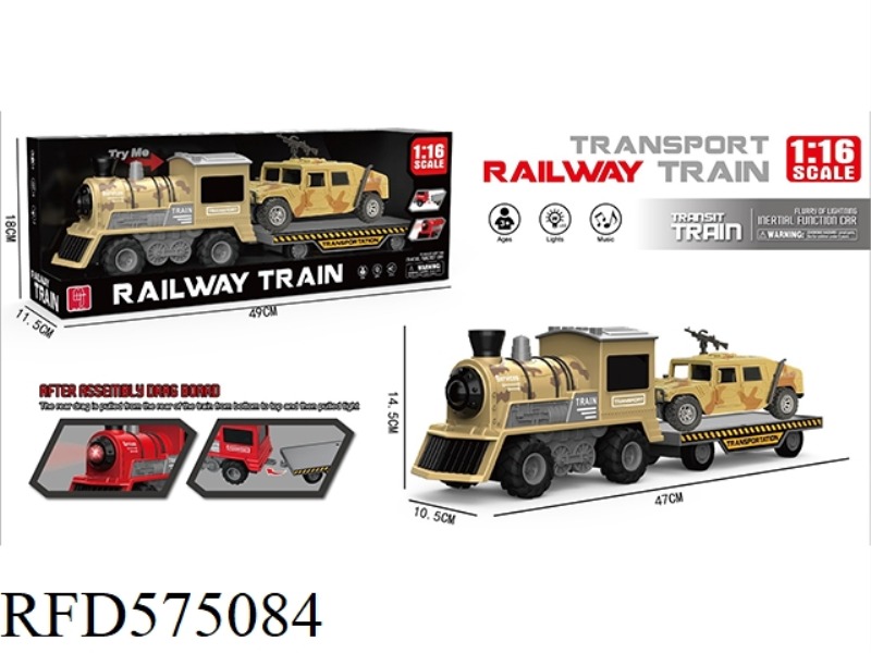 1:16 INERTIAL SIMULATION TRAIN WITH LIGHTS AND SOUNDS