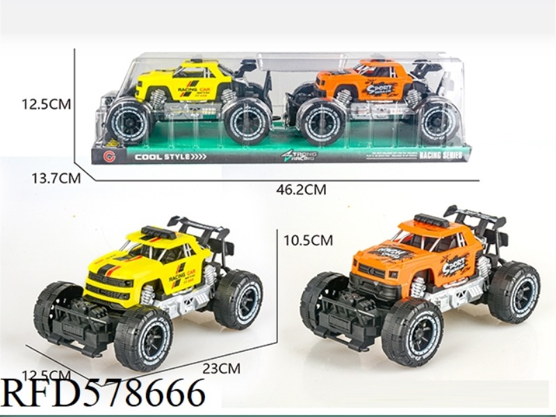 LARGE TWO INERTIAL FRAME OFF-ROAD PICKUP TRUCK, JEEP
