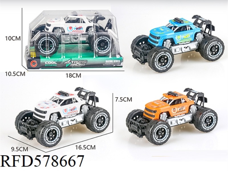 SMALL INERTIAL FRAME OFF-ROAD PICKUP POLICE CAR
