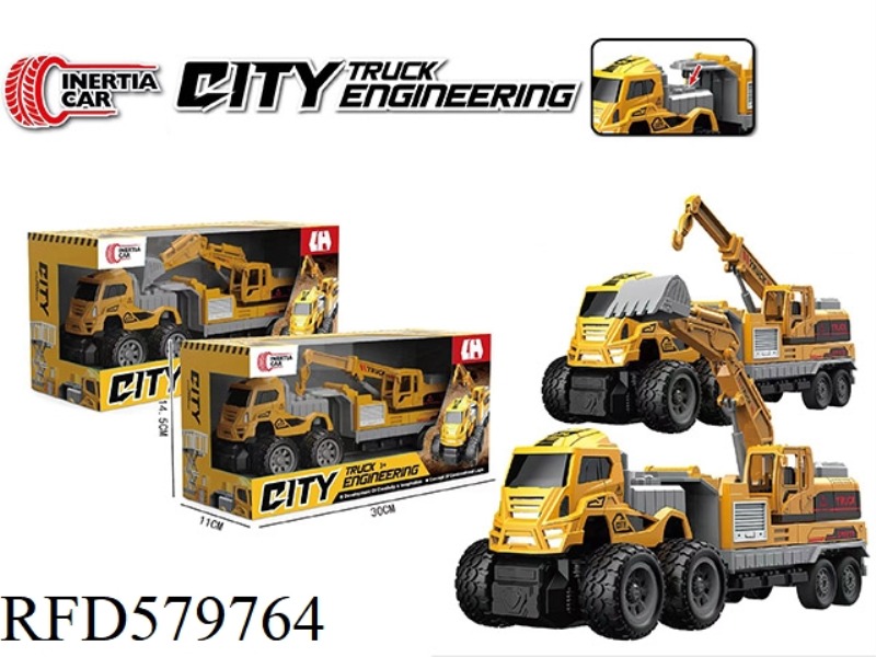 FOUR-WHEEL DRIVE DOUBLE INERTIA ENGINEERING CRANE/EXCAVATOR
