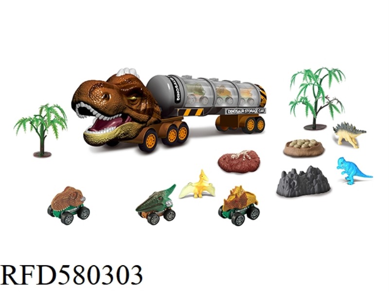 T-REX LIGHT MUSIC INERTIAL STORAGE CAR (BROWN)