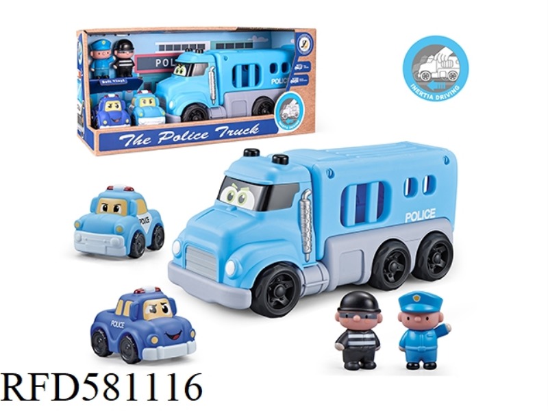 LARGE POLICE CAR SET