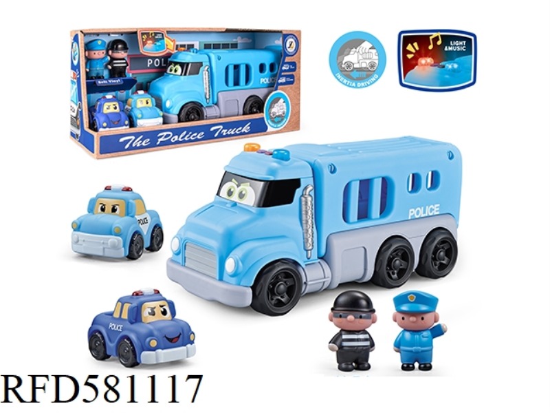 LARGE POLICE CAR SET