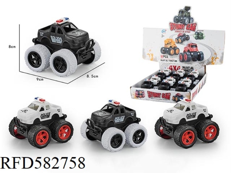 INERTIAL POLICE CAR 12PCS