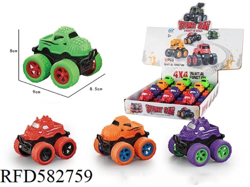 INERTIAL DINOSAUR CAR 12PCS