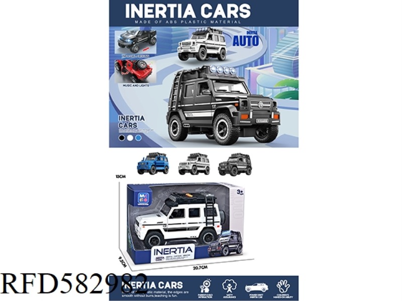 SIMULATION OF MERCEDES-BENZ G INERTIAL CAR WITH LIGHTING AND SOUND EFFECTS.