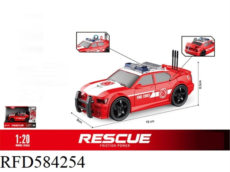 1: 20 POLICE CARS (SOUND AND LIGHT)