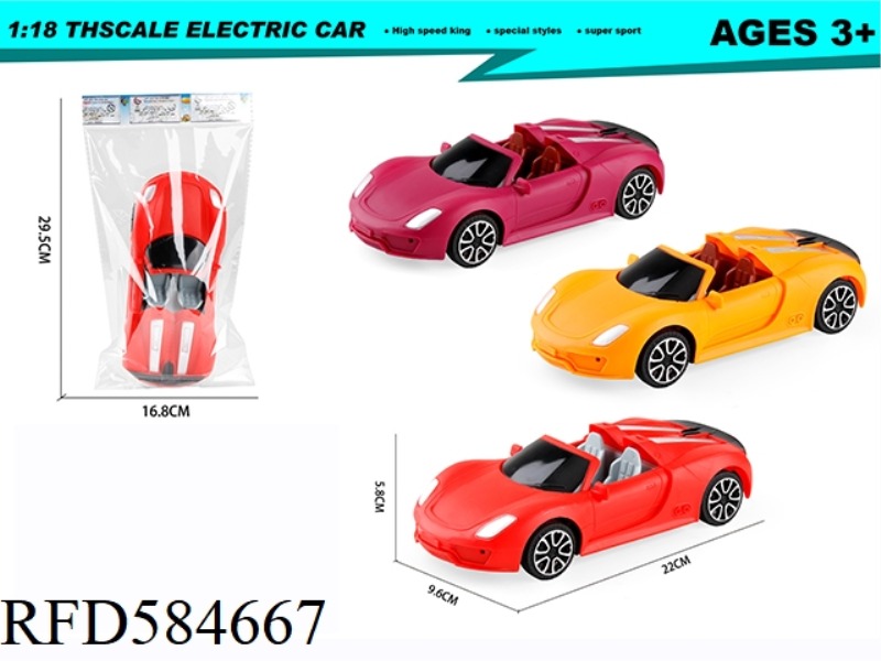 1: 18 PORSCHE INERTIA CONVERTIBLE SIMULATION CAR